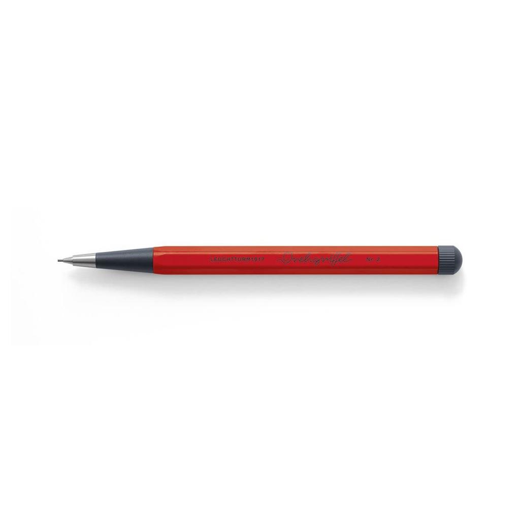 LEUCHTTURM1917 Druckbleistift 0,7 mm Drehgriffel Nr. 2 Rot 366190