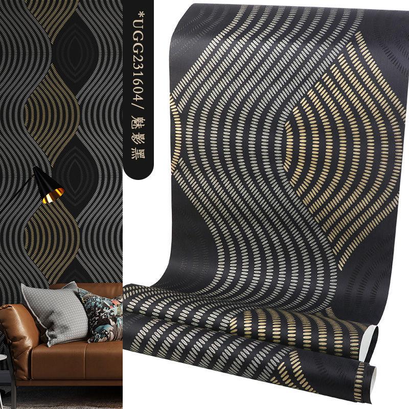 3D Geometric Curved Stripe Wallpaper PVC Waterproof Modern Living Room Bedroom Sofa TV Background Wall Paper Rolls