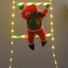 Santa Claus Climbing Ladder Christmas String Lights