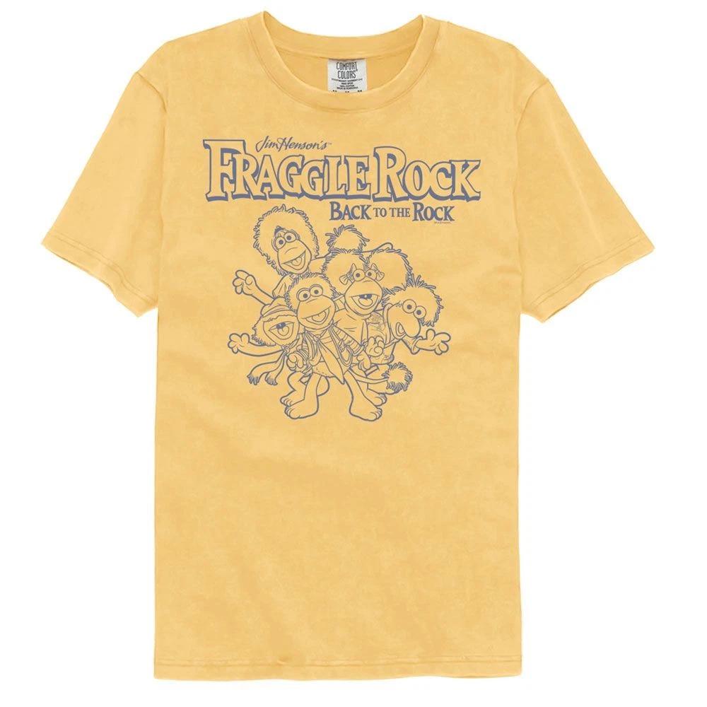 Fraggle Rock - Group Lineart - American Classics - Solid Yellow  Short Slee 100