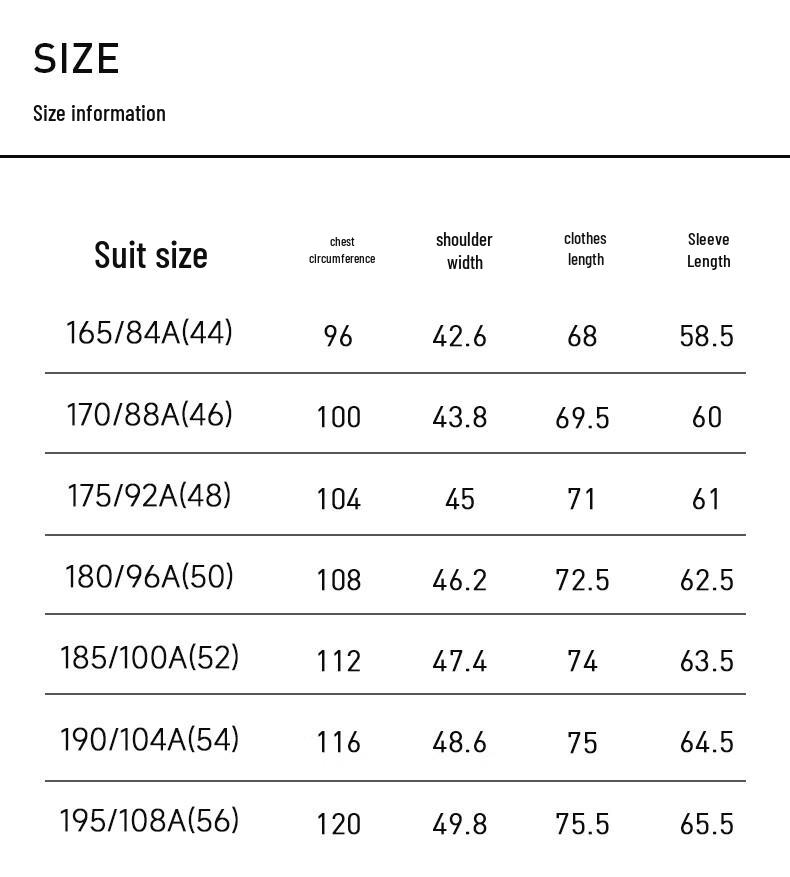 Men's Double-Breasted Slim Fit Suit Set