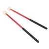 2 Pcs Timpani Mallet Soft Wool Felt Head Anti Slip Rubber Handle Alloy Percussion Stick