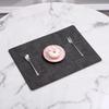 Nordic Minimalist Double-Sided Leather Placemat - Creative PU, Waterproof, Heat-Resistant.
