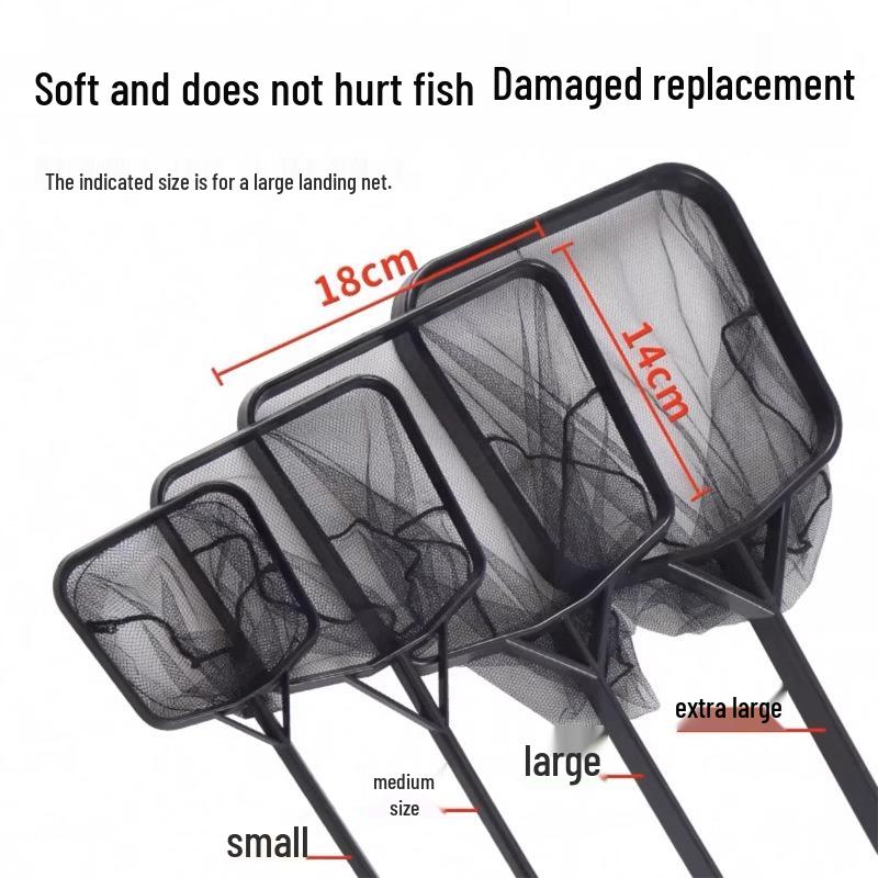 Ausziehbarer dichter Kescher aus Edelstahl für kleine tropische Fische und Aquarien