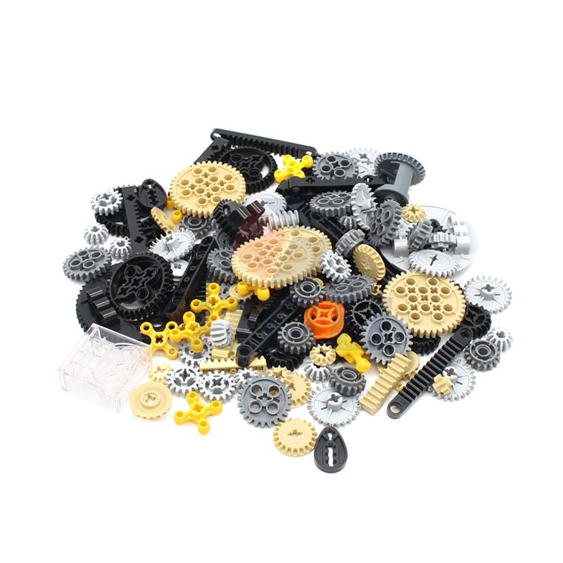 169Pcs High-Tech Parts Gear Transmission Building Bricks Blocks Set DIY Technological Creativity Accessory Toy