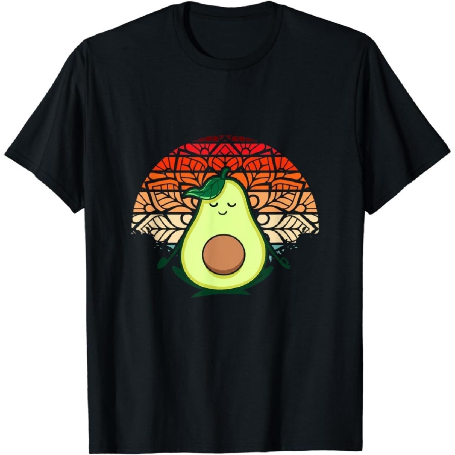 Avocado Yoga Pose Meditation Vegan Gift Meditation T-Shirt TRU Mens Womens Tank Top Sweatshirt Hoodie Longsleeve Black XXXXXL разноцветный