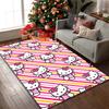 1pc Hello Kitty Rug, Comfortable Printed Home Area Carpet, Cozy Office Chair Rug