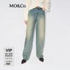 MO&Co. Women's Washed Denim Regular Fit Jeans