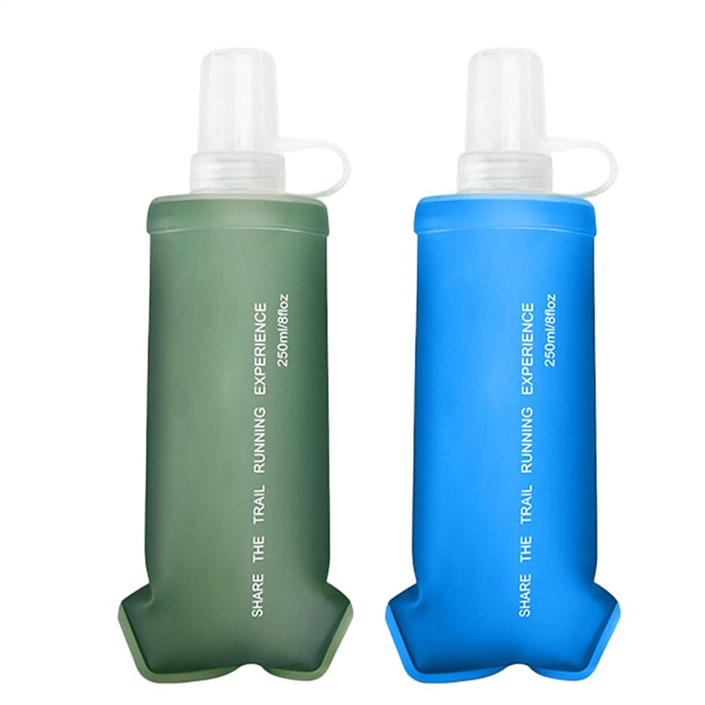 Foldable Water Bottle Soft Portable Leakproof Folding Pouch sports hydration bladderSoft Flask Outdoor Sport Water Bag Kettle
