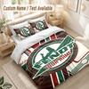 Custom Name Bedding Set 3 PiecesFendt Print Duvet Cover + 2 Pillowcases Soft Bed Decor
