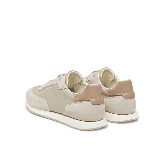 Мужские кроссовки Calvin Klein Low prof runn laceup cv mix hm0hm01723 бежевые
