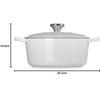 Жаровня Le Creuset Signature круглая 24 см безе 4,2 л (21177247164430)