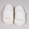 Fashion New Fashion White Fluffy Slippers Women 2025 Winter Warm Thick Sole Home Cotton Shoes Woman Open Toe Faux Fur Platform Slippers