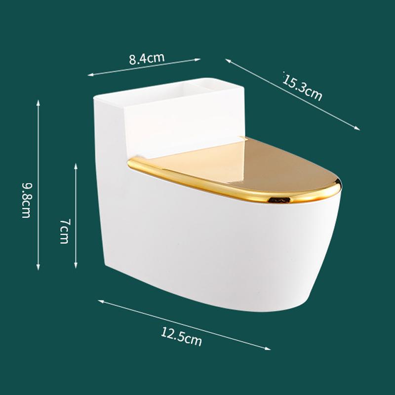 Creative Funny Commode Design Toilet Ashtray with Lid - Wall-Mounted Bathroom Cigarette Ashtray For Home Office