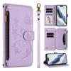 Crossbody Schmetterling Blume Klapp Leder Geldbörse Handyhülle Für Samsung Galaxy S25 Ultra S24 Plus S23 A06 A16 A26 A36 A56 A55 5G