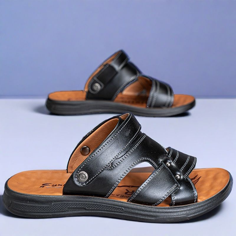 

Сандалии мужские летние новые дышащие с открытым носком молодежные пляжные туфли двойного назначения крутые пляжные тапочки нескользящие мужские сандалии 39