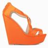 Dámske lodičky Patent Platforma Peep Toe Wedges Topánky na vysokom podpätku topánka