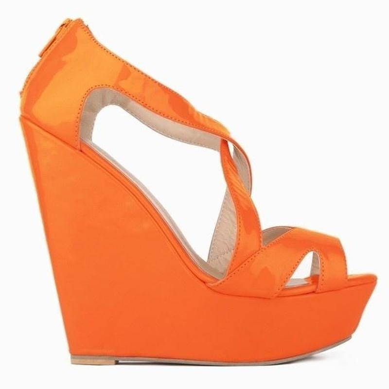 Dámske lodičky Patent Platforma Peep Toe Wedges Topánky na vysokom podpätku topánka