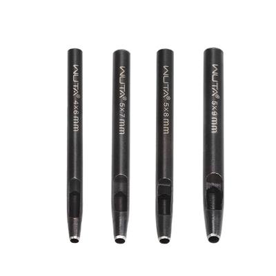 WUTA Oval Hole Punch Set for Steel Leather Crafting Hollow Hole Punch 4-Piece Belts, Belts, Tools, (46mm + 57mm + 58mm + 59mm)