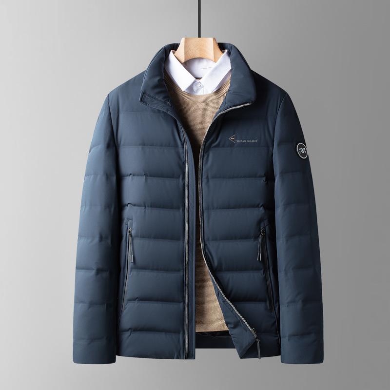 New Autumn and Winter White Duck Down Light Down Jacket for Young Men, Short Trendy Simple Down Jacket, Cold-proof Down Jacket for Men