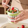 Leakproof Fruit Drain Cup Dopamine Food Container Portable Salad Cup  School