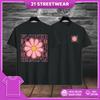 Premium Cotton Pink Flower Baju Viral Lelaki Men T Shirt  Baju Tshirt Lelaki Baju Perempuan Japan Tshirt