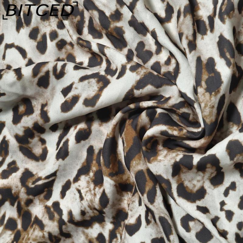 BITCED Spring Women's Solid-Color Elegant Casual Long-Sleeve Tie-Back Slim-Fit Short Dress