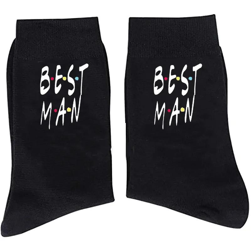 Groom to be Best Man Groomsman father of the bride Socks Wedding engagement Friend Theme bachelor party decoration Proposal gift