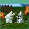 Miniaturas de Resina de Halloween Para Acessórios de Bola de Cristal DIY Adorável Decoração Transparente de Fantasma e Abóbora