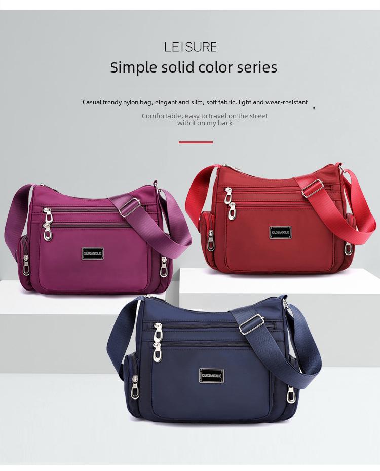 2024 Women's Multi-layer Large Capacity Lightweight Oxford Bag - Shoulder, Messenger, or Backpack