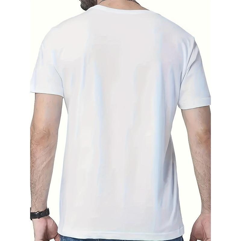 European Sizes 1pc Men's Tom & Jerry Print T-Shirt - Plus Size Oversized Tee with Iconic Tom & Jerry Mouse