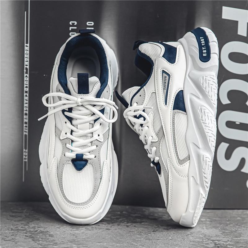 BK21 summer new casual shoes breathable low-top shoes heightening sports shoes soft sole comfortable dad shoes