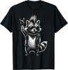 Waschbär Punk Rock Musik T-Shirt unisex T-Shirt