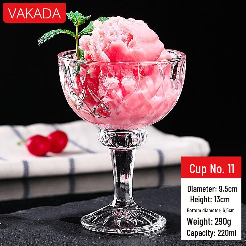 Glass Ice Cream Dessert Cup