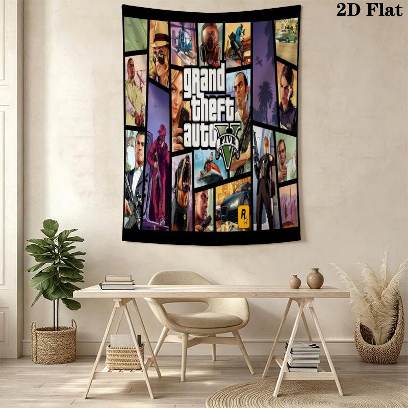 Gta V Urban Adventure Bedding 1 Duvet Cover 2 Pillowcase Without Core Bedding Set Soft And Comfortable Christmas Birthday Gift Bedding