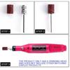 100/50pc Sanding Cap Bands For Electric Manicure Machine 180/120/80 Grit Nail Drill Grinding Bit Files Pedicure Tool