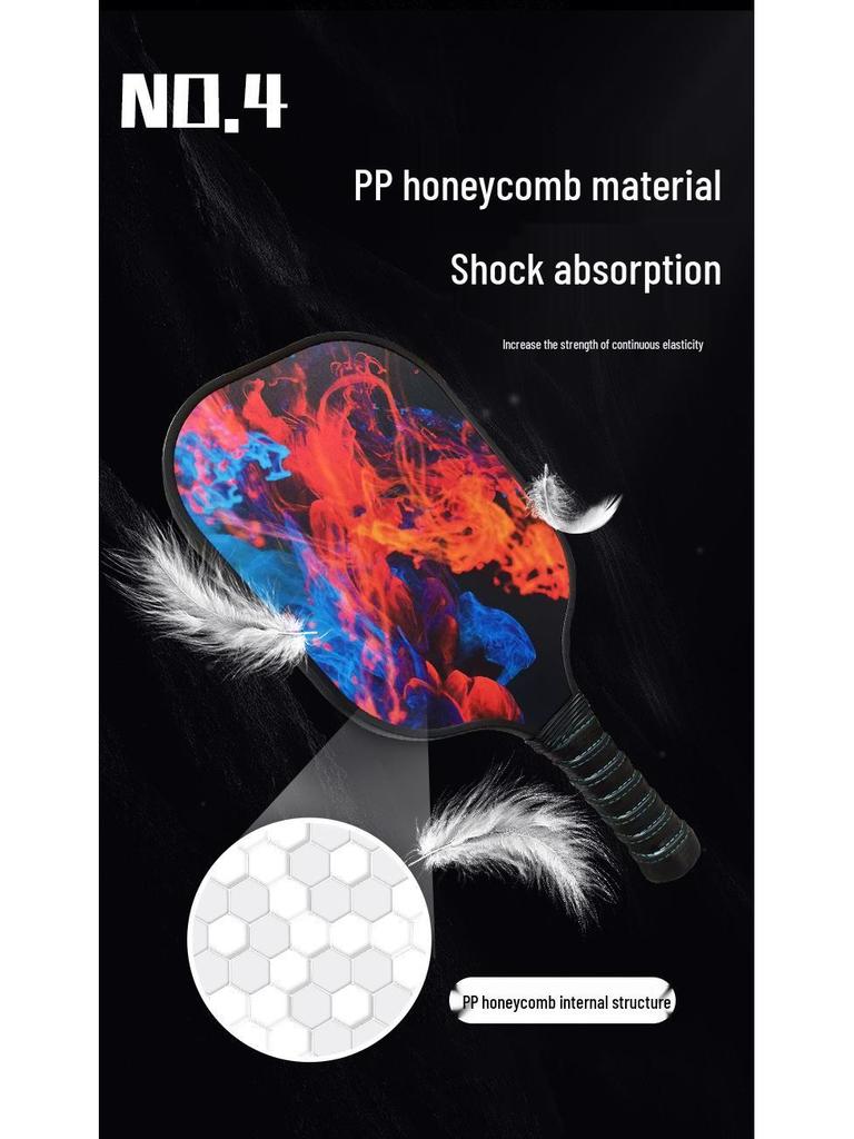 Beginner Fiberglass Pickleball Paddle for Outdoor Sports