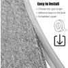 Carpet Edge Binding Trim, Self Adhesive Grey Floor Transition Strip/Rugs Edging Bar for Indoor Doormat Protect, Flexible PVC Seal Molding for Robot