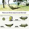 2-In-1 Camping Hammock with Mosquito Net Automatic All Season Suitable Portable Outdoor Hanging Bed for Camping Travel