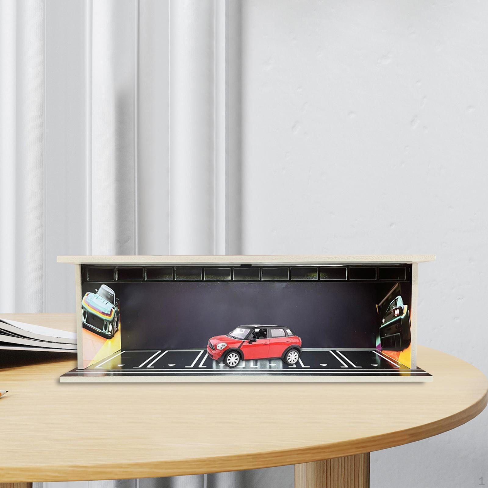 

Витрина для моделей автомобилей 1/64 Гараж со сценой парковки для игрушечных машин Style E