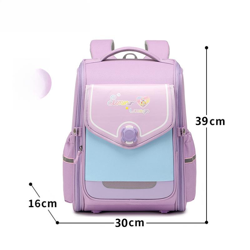 British-style Backpack for Primary School Students, Universal, Load-reducing, Back-protecting, Waterproof, Large-capacity, Expandable Backpack