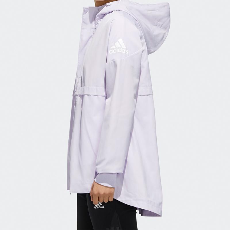 (WMNS) Adidas Wb Logo Printing Hooded Jacket Purple Women's FM9258