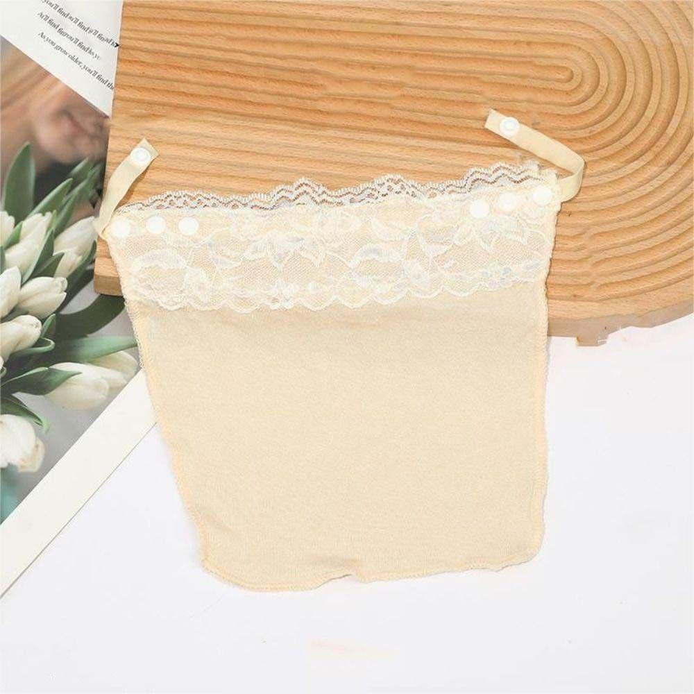 Invisible Strapless Insert Wrapped Chest Clip on Bralette Lace Anti-Glare Tube Top Soft Lady