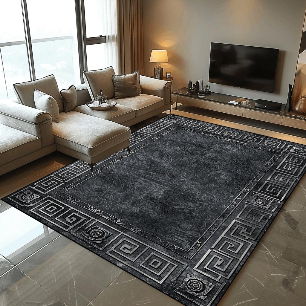 Modern Abstraction Rug Living Room Decoration Luxury Light Carpet Large Area Bedroom Comfortable Soft Mat Non-slip Lounge Rug