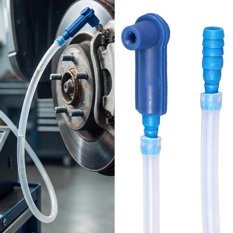 Car Brake Fluid Oil Exchange Pump with 120cm Oil Pumping Hose Empty Drained Oilling Bleeder Auto Brake Oilling Connector Filling