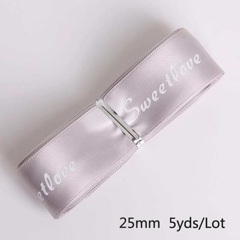 

4,5 метра разноцветные смешанные печатные атласные ленты Grosgrain для самостоятельного шитья бантов для волос подарочная упаковка рождественская лента аксессуар серый