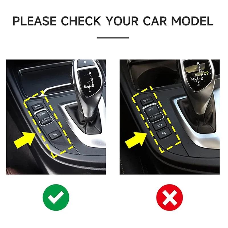 Car Gear Shift Cover Sticker Decal ABS Trim Compatible For BMW 3 4 Series F30 F31 F34 3GT F32 F33 F36 Accessories