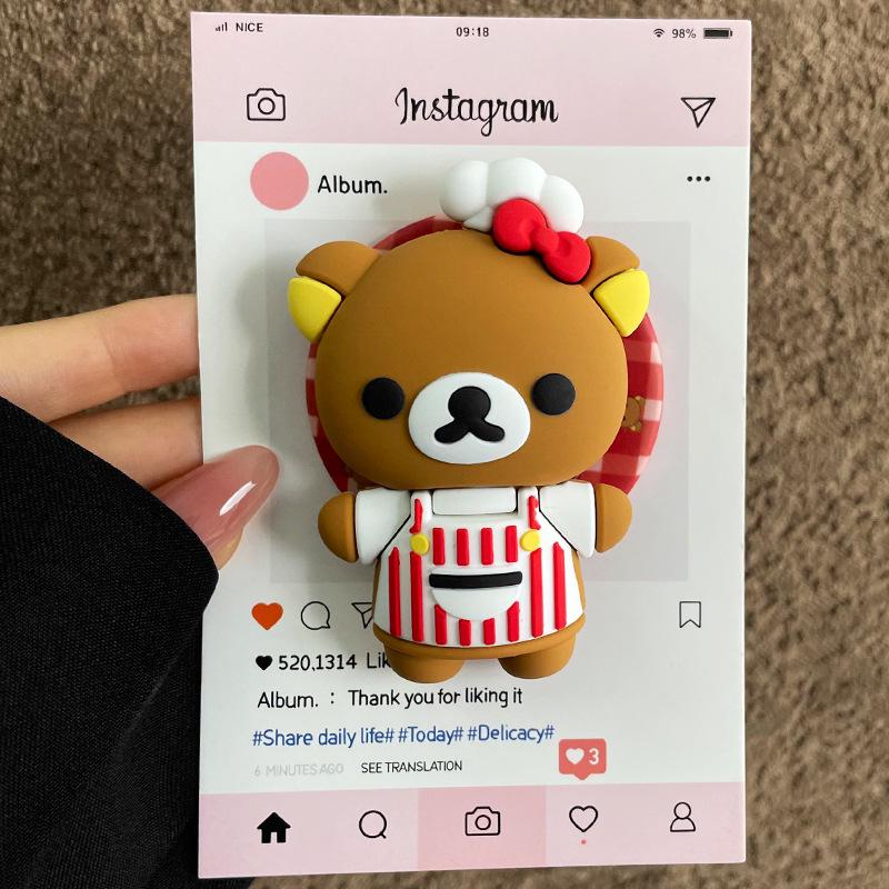 Sanrio Cartoon Magnetic Airbag Phone Holder & Stand – Versatile Desktop Accessory for Watching Shows Magnetic Airbag Phone Holder