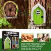 Yegbong garden decoration fairy door garden tree decoration wooden miniature gnome decoration fairy door