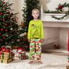 Parent-child Christmas Print Home Suit Long-sleeved Top And Pants